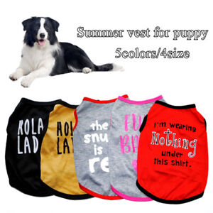 Pet Dog Shirt Summer Vest Costume Apparel Puppy Cat Sleeveless T-shirt Clothes}