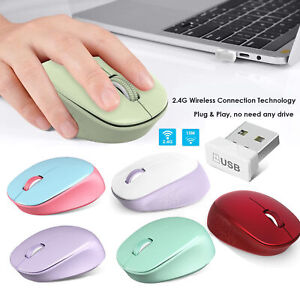 NEW Wireless Mouse, 2.4GHz Silent with USB Receiver, Optical USB Mouse USA