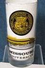 1971 Mizzou Drink Glass Tumbler U of Missouri Tigers Football  Sched MFA Oil