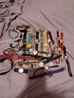 Huge 34 Watch Lot Untested Timex Fitbit Mikey Mouse