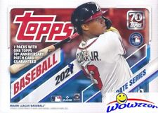 2021 Topps Update Baseball EXCLUSIVE Factory Sealed Blaster Box-70th PATCH RELIC