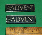 (2) Vintage ADVENT Speaker Badges 1 3/4 Inch Clean!