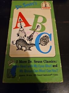 Dr Seuss ABC Beginner Book Video VHS Tape MR BROWN CAN MOO I Can Read With My...