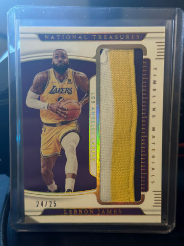 New Listing2021-22 Lebron James National Treasures Timeless Materials Game Worn Patch /25