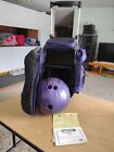 KR Strikeforce 1 Bowling Ball Carrying Roller Rolling Bag Case Purple With Ball