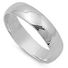 SOLID Sterling Silver Band Comfort Fit Ring Genuine 925 Wholesale Mens Womens