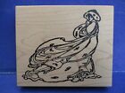 STAMP FRANCISCO EXOTIC WOMAN IN GORGEOUS GOWN  RUBBER STAMP WOOD MTD
