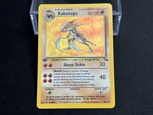 Pokemon TCG - Kabutops 9/62 (1st Edition, Fossil, LP)