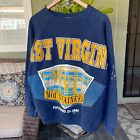 Vintage 90s West Virginia Mountaineers WVU Spell Out Sweatshirt Crewneck Large