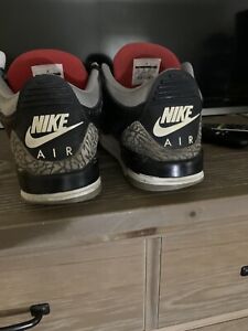 Nike Air Jordan 3 Retro Black Cement Size 10