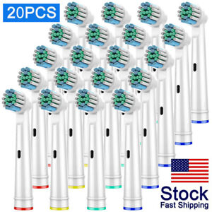 20 Pcs for Braun Oral-B Precision Toothbrush Replacement Brush Heads Clean