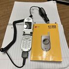 LG C1300 Gray and Silver AT&T Cingular Cell Phone, Car Charger, Manual -untested