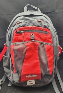 The North Face Recon Backpack Laptop School Outdoor Hiking Travel Red Black Bag