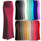 Women's A-line Full Length Rayon Span Maxi Skirt (Size:S-5X PLUS) Made in USA