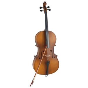 New Listing4/4 Acoustic Cello Case Bow Rosin Wood Color (Old code:86308904)