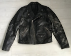 Levi's Distressed Buffalo Leather Classic Brando Motorcycle Jacket - Size Medium