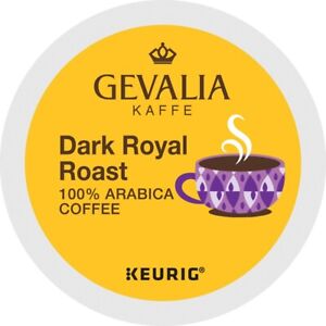 96/PACK GEVALIA DARK ROYAL ROAST COFFEE KOSHER K CUP PODS FREE SHIPPING