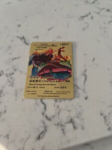 Pokemon Charizard & Blastoise VMAX Gold Card