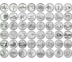 US 1999-2008 50 State Quarters Complete Set - Denver Mint 50 Coin Set