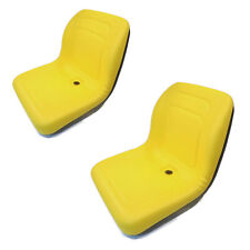 (2) Yellow HIGH BACK Seats for John Deere Gator Diesel 4x2, 4x4, HPX, TH & 6x4