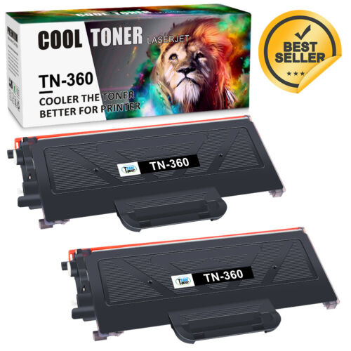 2PK TN360 330 Toner Cartridge For Brother TN-360 HL-2140 2170W MFC-7340 7840W