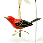 Hallmark Ornament 2011 Beauty of Birds SCARLET TANAGER Rare KOC EVENT Exclusive