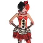 Clown Corset Freakshow Evil Suit Yourself Adult M/L upto sz 12 Halloween Costume