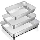 E-far Baking Pans Set of 3 Stainless Steel Sheet Cake Pan for Oven - 12.5/10....