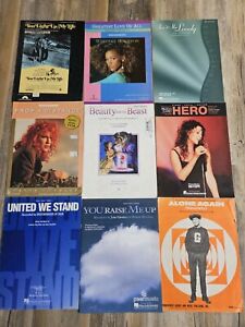 Sheet Music Lot of 9 Vintage Pieces Piano/Vocal Songs