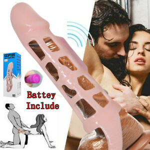 Men Penis Cock Ring Vibrator G-spot Dildo Massager Sex Toys For Women Couples