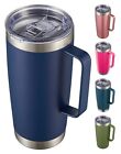 New Listing20 oz Tumbler Mug with Lid and Straw Insulated Travel Coffee Mug with Handle