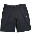 Hurley All Day Hybrid Shorts Sz 36 Quick Dry 4-Way Stretch Black Swimsuit NEW