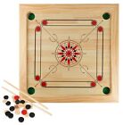 Carrom Board Game with Coins and Strikers Large Size Wooden FUN Family Friends