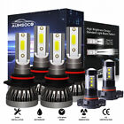 For GMC Sierra 1500 2500HD 3500 2007-2013 LED Headlight Kit Hi/Lo Fog Light Bulb