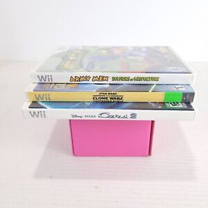 Wii Lot Army Men: Soldiers of Misfortune Clone Wars Lightsaber Duels Cars 2