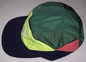 NWT AKOO Greener Pastures STRIKE PANEL Men's Baseball Cap Hat GREEN/NAVY/PINK