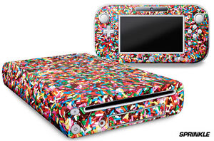 Skin Decal Wrap for Nintendo Wii U Gaming Console & Controller Sticker SPRINKLE