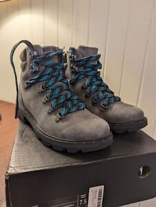 Sorel Lennox Hiker Women's Leather Waterproof Boots Quarry Size 7.5 US - NEW