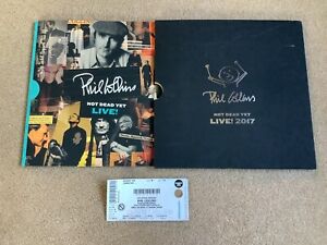 Phil Collins Not Dead Yet Tour Booklet And Ticket Stub Plus X3 Postcards