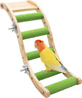 Bird Ladder Bridge, Wooden Pet Parrot Hamster Climbing Ladder Toys, Pet Bird Cag