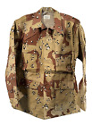 New US Military Desert Storm Desert Chocolate Chip Camo BDU Shirt Medium Regular