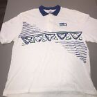 Vtg SEATTLE SEAHAWKS Shirt Polo SOFT Cotton NFL Logo All Out Fan 90s Mens XL