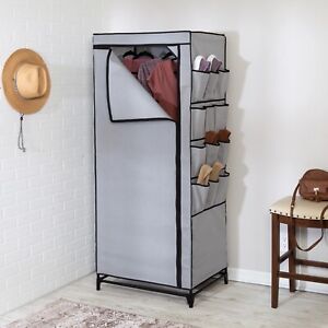New Design Portable Closet Wardrobe Clothes Rack Storage Organizer Shelf Durable