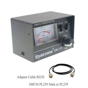 SURECOM SW-111 100 Watt SWR/Power Meter For CB Radio Antenna For Test SWR