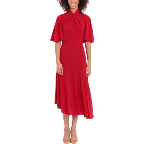 Maggy London Womens Crepe Midi Formal Cocktail and Party Dress BHFO 2463