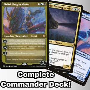 MTG Commander EDH Deck Sivitri, Dragon Master 100 Magic Cards Custom Dragon Deck