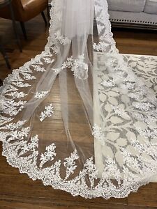 Wedding Dress Long Size 10 With Gown POMUYOO Ivory Formal Luxury NEVER WORN