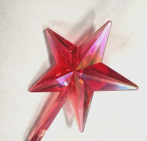 LARGE PINK AURORA STAR Ceramic Christmas Tree CLASSIC JUMBO TOPPER VINTAGE