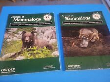 New ListingJournal Of Mammalogy, 6 Vols., 2019