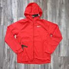 Nike Men Essential Running Full-Zip Hooded Jacket BV4870-657 Red NWT $80 Size M
